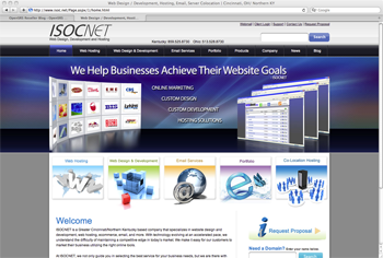 Screenshot of Isocnet website