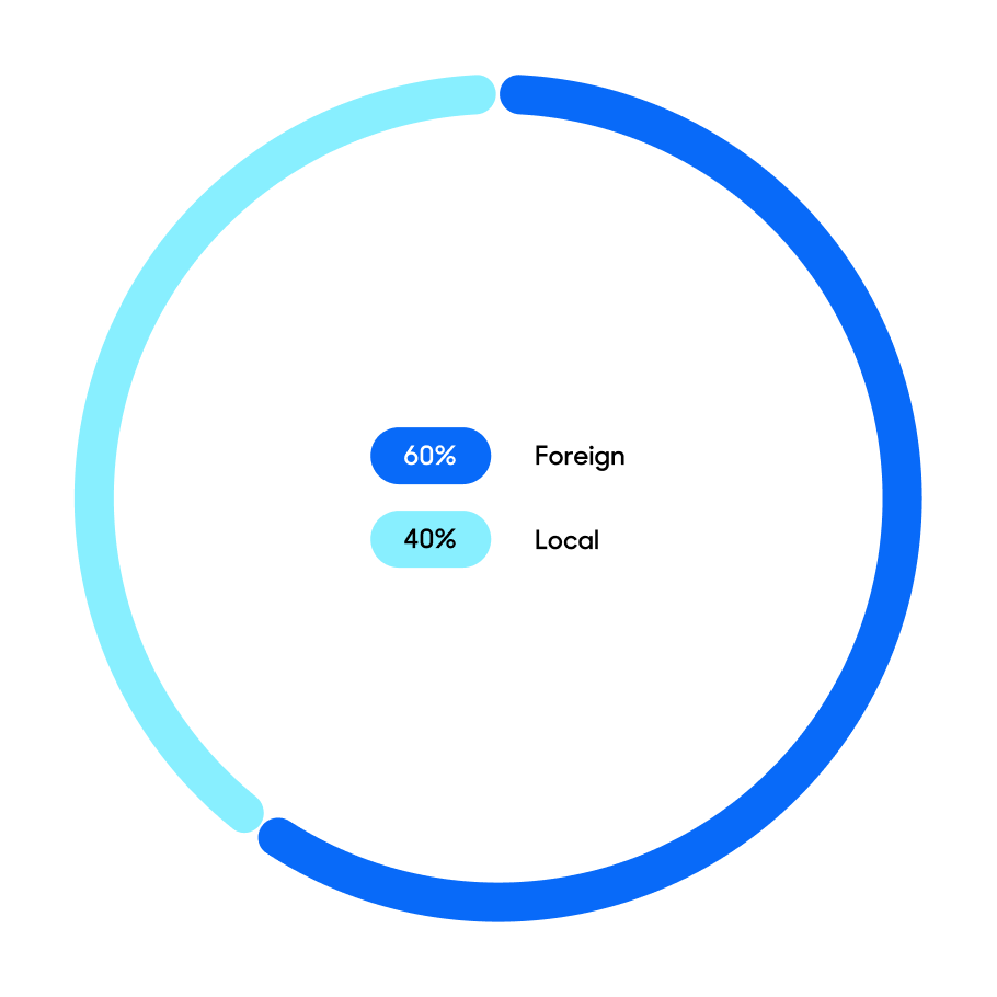 A pie chart