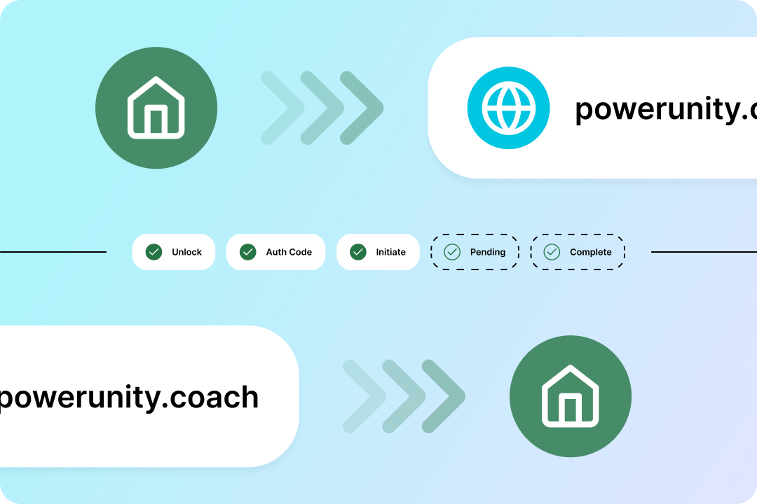 Domain names transferring from one home to another.