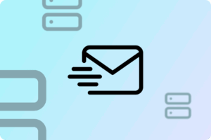 An email icon standing in for MX records.