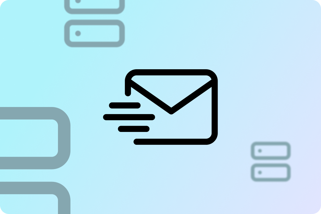 An email icon standing in for MX records.